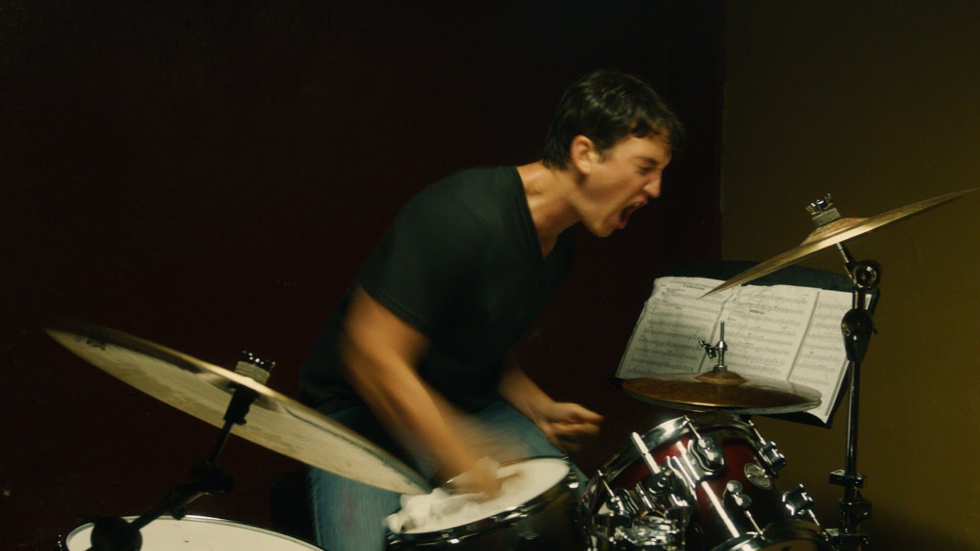 Miles Teller et J.K Simmons dans une scène du film "Whiplash"